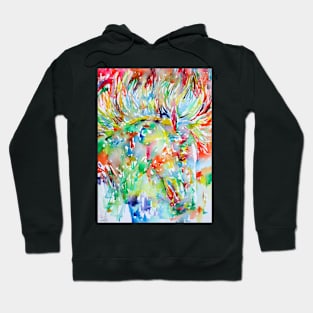 HORSE FACE - watercolor portrait Hoodie